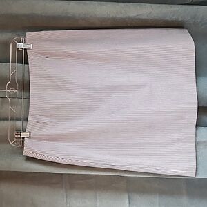 Brooks Brothers A-Line Lined Above Knee 100% Cotton Preppy Skirt-Size 12 Petite